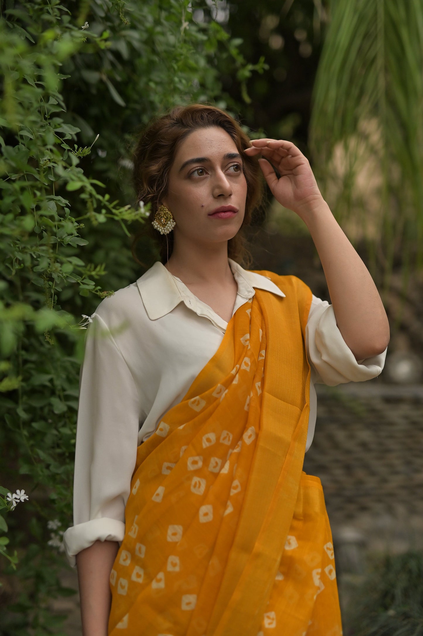 Rajisthani Handblocked - Mustard